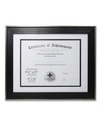 Lawrence Frames Dual Use Black And Silver Document Frame In Black