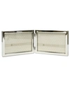 Lawrence Frames Hinged Double Silver Standard Metal Picture Frame In Silver