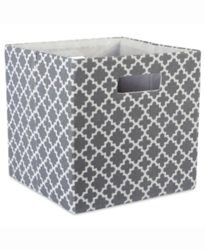 Design Imports 11' Square Storage Bin In Grey