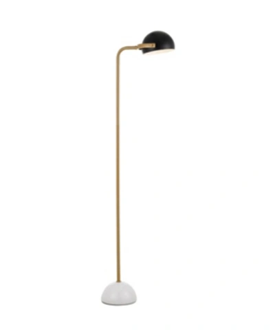 Aflighting Af Lighting Lagoon Contemporary Floor Lamp In Black, Gold, Ivory