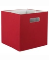 Design Imports 11' Square Storage Bin In Open Red