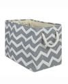 Design Imports Design Import Storage Bin Chevron, Rectangle In Grey