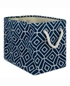 Design Imports Design Import Storage Bin Stained Glass, Rectangle In Navy