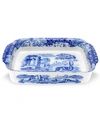 Spode "blue Italian" Rectangular Handled Casserole