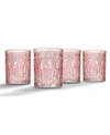 Godinger Jax Double Old Fashion - Set Of 4 In Pink