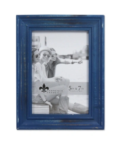 Lawrence Frames Durham Weathered Navy Blue Wood Picture Frame