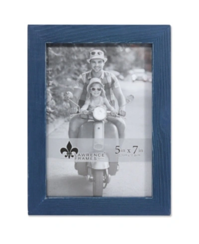 Lawrence Frames Charlotte Weathered Navy Blue Wood Picture Frame