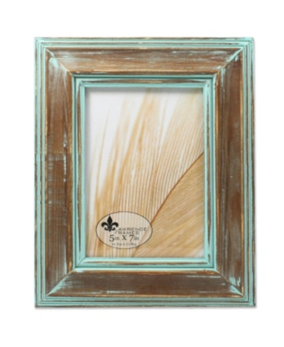 Lawrence Frames Weathered Wood With Verdigris Wash Picture Frame In Brown