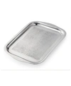 CLASSIC TOUCH 21.5" STAINLESS STEEL RECTANGULAR TRAY