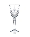 LORREN HOME TRENDS MELODIA CRYSTAL WINE GLASS SET OF 6