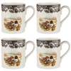 Spode Woodland Elk Mugs, Set Of 4 In Brown