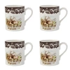 Spode Woodland Elk Mugs, Set Of 4 In Brown