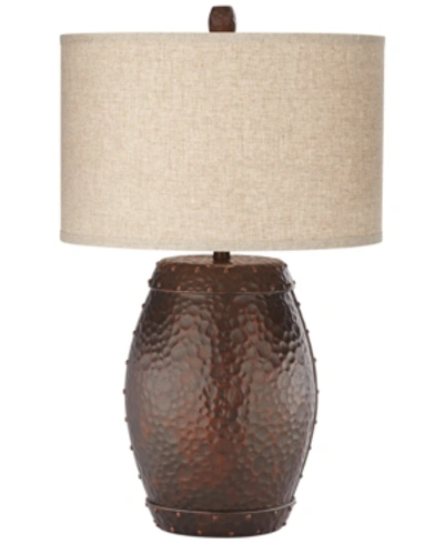 Pacific Coast Poly Metal Barrel Table Lamp In Dark Ant Copper