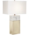 PACIFIC COAST PACIFIC COAST FAUX MARBLE WITH ANT BRASS TABLE LAMP