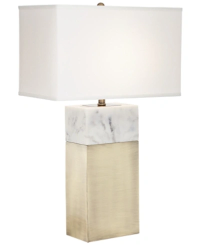 Pacific Coast Faux Marble With Ant Brass Table Lamp