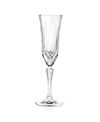Lorren Home Trends Rcr Adagio Crystal Champagne Glass - Set Of 6 In Clear