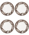 Spode Delamere Bread & Butter Plates, Set Of 4 In Brown