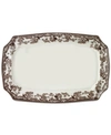 Spode Delamere Rectangular Platter In Brown