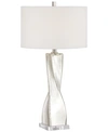 PACIFIC COAST TWIST CRACKLE GLASS TABLE LAMP