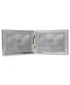 Lawrence Frames Polished Silver Plate Hinged Double Horizontal In Silver