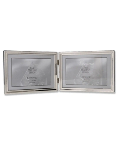 Lawrence Frames Polished Silver Plate Hinged Double Horizontal