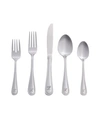 Riverridge Home Riverridge Beaded 46 Piece Monogrammed Flatware Set - N, Service For 8 In Silver