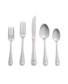 RIVERRIDGE HOME RIVERRIDGE BEADED 46 PIECE MONOGRAMMED FLATWARE SET