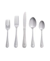 RIVERRIDGE HOME RIVERRIDGE BEADED 46 PIECE MONOGRAMMED FLATWARE SET