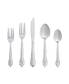 RIVERRIDGE HOME RIVERRIDGE ROSE 46 PIECE MONOGRAMMED FLATWARE SET