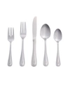 RIVERRIDGE HOME RIVERRIDGE BEADED 46 PIECE MONOGRAMMED FLATWARE SET