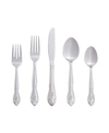 RIVERRIDGE HOME RIVERRIDGE ROSE 46 PIECE MONOGRAMMED FLATWARE SET