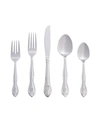 RIVERRIDGE HOME RIVERRIDGE ROSE 46 PIECE MONOGRAMMED FLATWARE SET