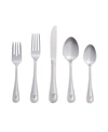 Riverridge Home Riverridge Beaded 46 Piece Monogrammed Flatware Set In Silver