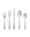 Riverridge Home Riverridge Beaded 46 Piece Flatware Set, Service For 8 In Silver