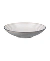 Denby Studio Craft Grey Large Ridged Bowl In Studio Grey