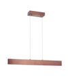 Jonathan Y Draper 32in Dimmable Adjustable Integrated Led Metal Linear Pendant In Anodized Bronze