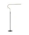 Jonathan Y Julian 65.25" Integrated Led Metal Floor Lamp In Black
