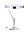 Jonathan Y Owen 18" Integrated Led Metal Table Lamp In Chrome