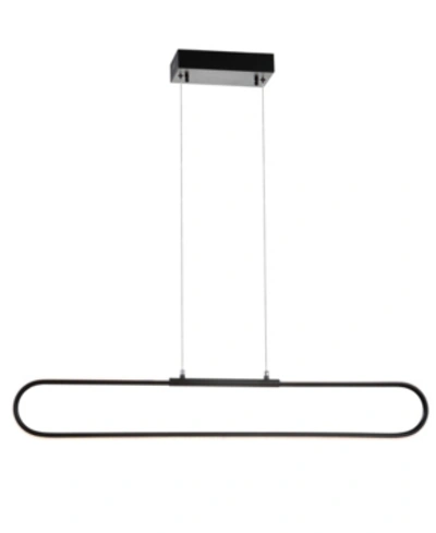 JONATHAN Y NED 39" DIMMABLE ADJUSTABLE INTEGRATED LED METAL LINEAR PENDANT