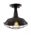 Jonathan Y Gabe 10.2" Metal Led Semi-flush Mount In Oil Rubbed Bronze