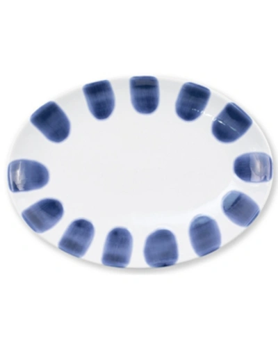 VIETRI SANTORINI DOT SMALL OVAL PLATTER