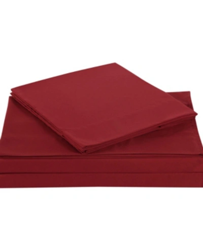 Truly Soft Everyday Twin Sheet Set Bedding In Red