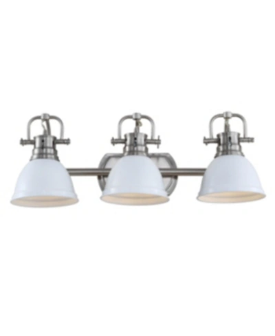 Safavieh Roland Three Light Bath Vanity In Silver