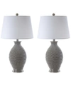 Safavieh Rosten Set Of 2 Table Lamp In Grey