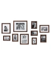 Kate And Laurel Bordeaux Gallery Wall Wood Picture Frame Set In Brown