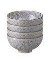 Denby Studio Craft Grey 4 Piece Rice Bowl Set In Studio Grey