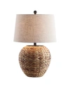 Jonathan Y Alaro 24.5" Banana Leaf Basket Led Table Lamp In Natural
