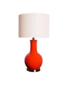 ABBYSON LIVING SHANDI RED CERAMIC TABLE LAMP