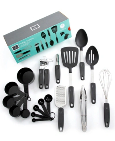 Gibson Home Home Total Kitchen Chefs Better Basics 18 Piece Gadgets And Tools Combo Set In Black