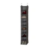 Household Essentials Gray Linen 10-shelf Hanging Shoe Organizer In Medium Gray